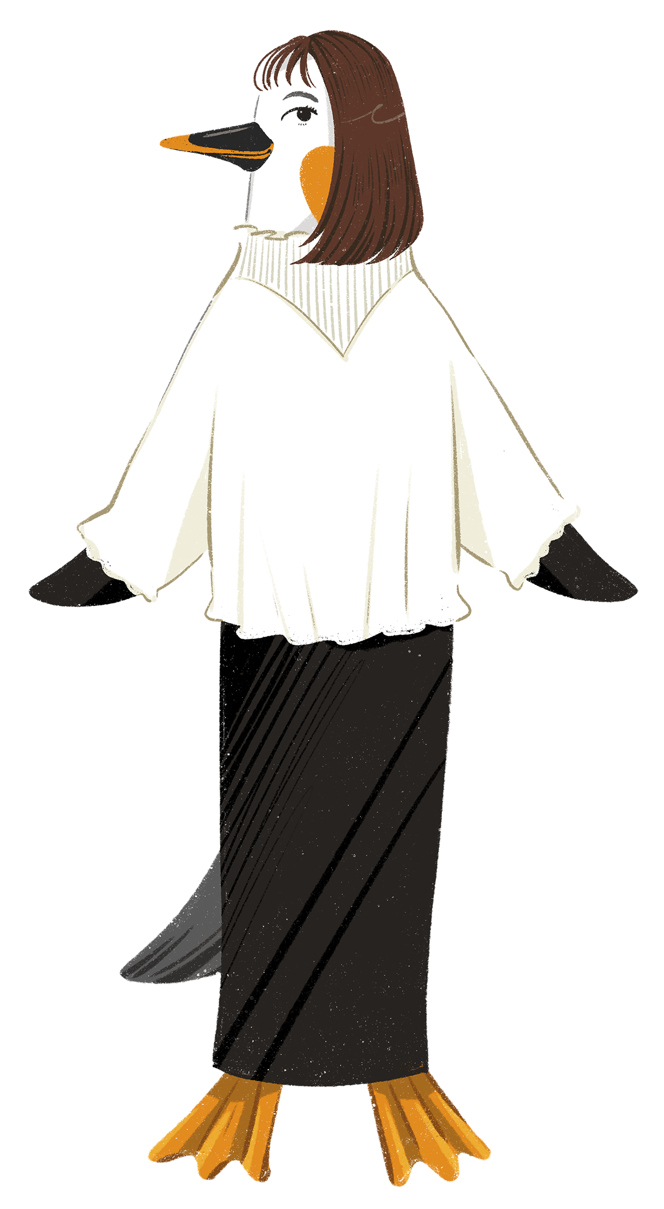 的野加奈のスタッフイラスト