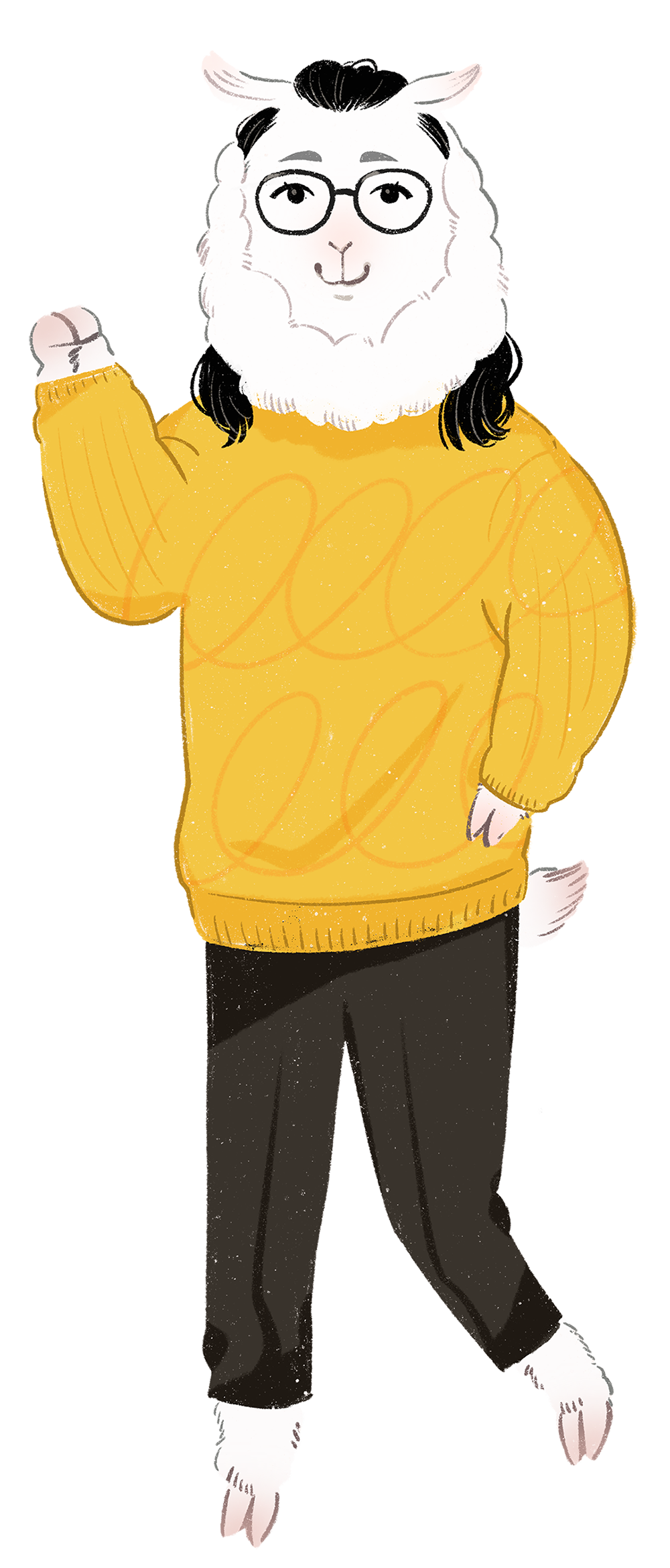 的野麻紀のスタッフイラスト